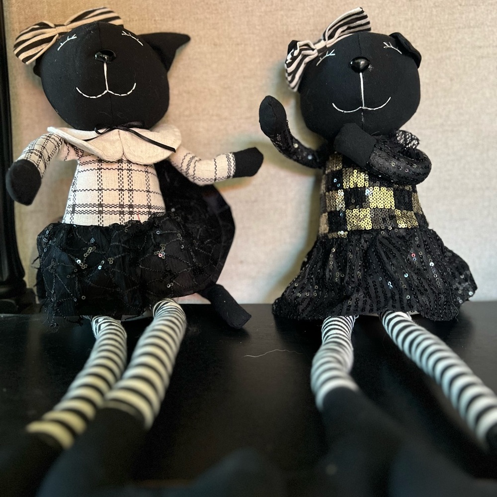 Plush Cat Dolls Sold Together or Individually
